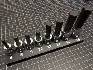 Icon 1/2 in. Drive Metric Hex-Bit Socket Organizer