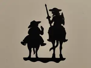 sancho and quijote wall art