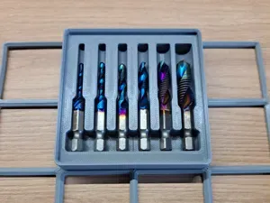 Gridfinity Tap Bit Holder 2x2x2U