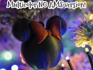 Minnie Mouse Christmas Ornament (PRINT IN PLACE)