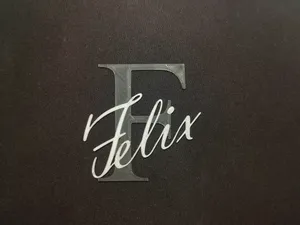 Door Name, Door Sign "Felix" – 2-Color, 6mm Thick