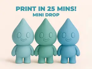 Mini Drop – Cute Water Drop Figurine