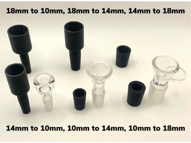 All 10mm 14mm & 18mm Adapters For Bowl Pieces