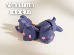 Articulated Cerberus Dog Flexi Heads 3 Emotions