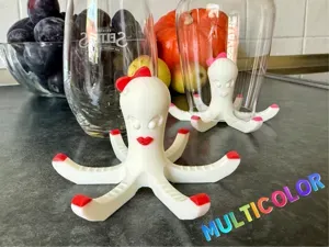 FIONA the Octopus Bottle & Glass Dryer–MULTICOLOR