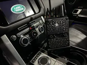 uConsole Cup Holder Wardriving Stand.
