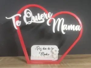 Regalo dia de la madre - Marco corazón