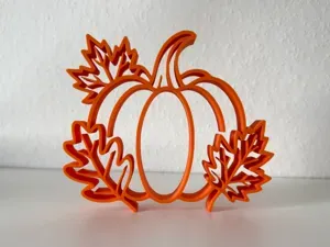 Herbst Kürbis mit Blätter