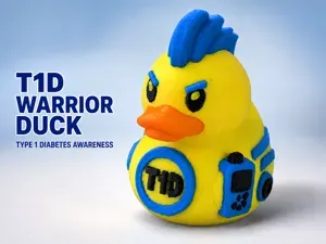 T1D Warrior Duck – Type 1 Diabetes Awareness