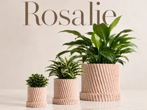 Rosalie - Sculptural Planter with Drainage Tray