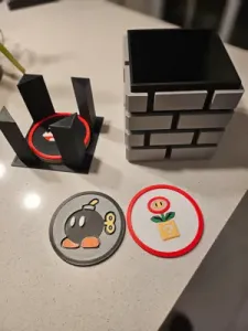 Super Mario Grey Brick multipart coaster box