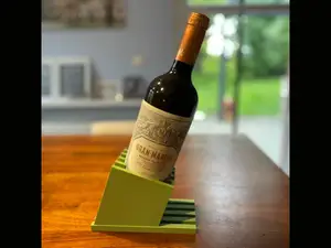 Modern Angled Wine Bottle Stand