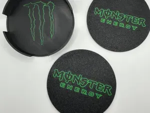 Monster Energy Posavasos Doble Cara + Caja
