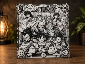 Dragon Ball Z – Z Fighters | HueForge Wall Art