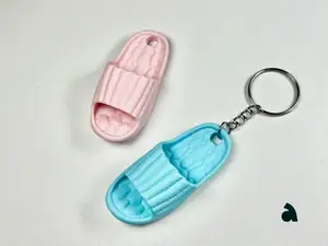 Puffy Slipper Keychain & Fridge Magnets