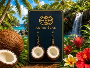 Koko Coconut Earrings — ココナッツ・ピアス