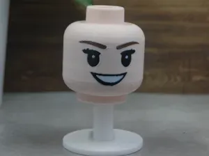 Brick 500% Female Head - Smiling Expression