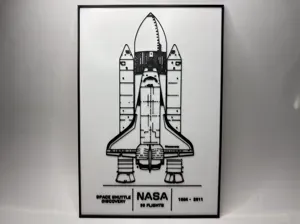 Space Shuttle Discovery - Poster - Blueprint