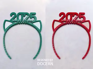 2025 new year headband hairband