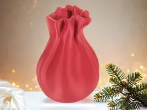 Santa's Sack Vase for Cute Christmas Home Decor