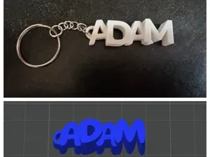 Porte clés personnalisé avec le prénom ADAM