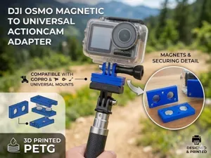 DJI Osmo Action Magnetic Mount -> ACUM Adapter