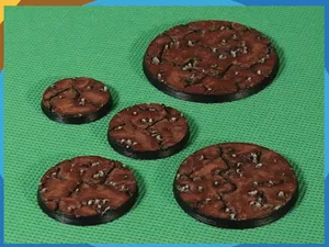 Cracked Mud style, 28mm base, Round set