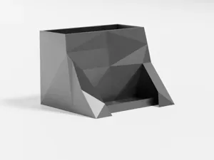 Minimal Desk Organizer: Card + Pen Holder