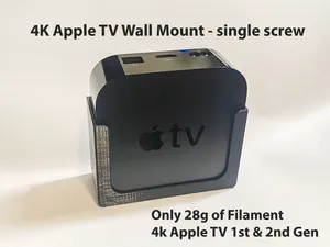 Lightweight 1st & 2nd Gen Apple TV 4K Wall Mount
