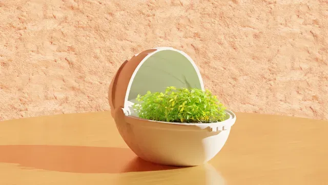 Baby Yoda (Grogu) Crib Hover - Star Wars Pot Plant — Image 2 of 2