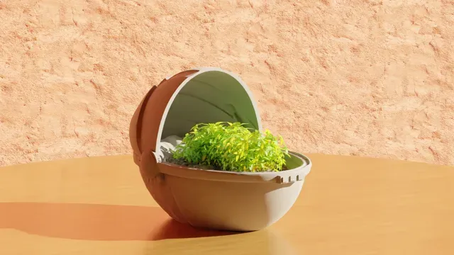 Baby Yoda (Grogu) Crib Hover - Star Wars Pot Plant