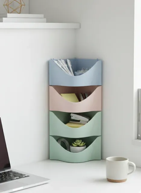 Modular Corner Organizer Bathroom Kitchen Office — Image 4 of 7