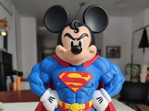 Super Mickey Mouse ( No ams-multiparts/3mf/Slt )