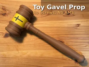 Toy Gavel No Screws, No AMS (日車のハンマー )
