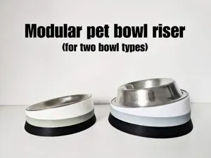 Modular pet bowl riser
