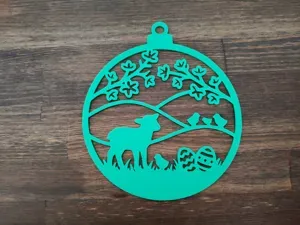 Minimalist Easter Scene Hanging Decoration