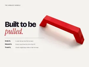 Angled Handle - Strong Practical and Easy to Print