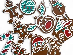 Christmas Ornament Set–10 Festive Tree Decorations