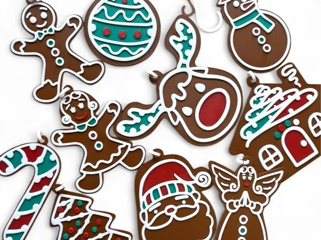 Christmas Ornament Set–10 Festive Tree Decorations