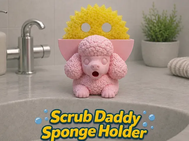 Appip the Poodle Scrub Daddy Holder
