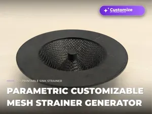 Parametric Customizable Mesh Strainer Generator