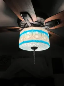 Replacement Lamp Shade for my Ceiling Fan. Compatible With Fixtures Using a 10.5mm Center Hole