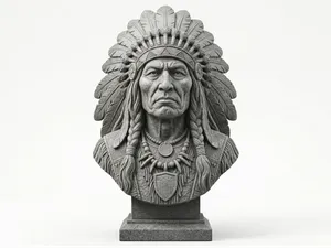 Indian chief statue