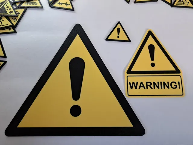 Warning - Hot surface - W017 ISO 7010 — Image 3 of 3