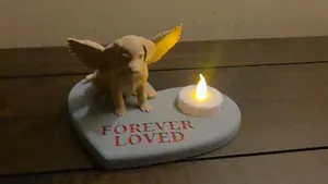Puppy Beagle Forever Loved Pet Light Candle Memory