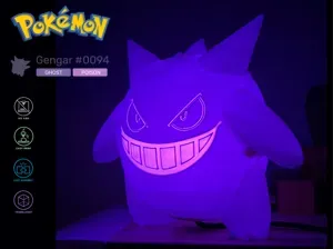 Pokemon Gengar Lamp 22cm – Translucent Ghost Light