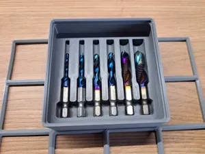 Gridfinity Tap Bit Holder 2x2x4U