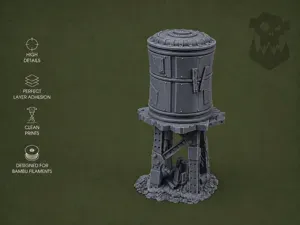 Ork Scrap Water Tower – Tabletop Terrain
