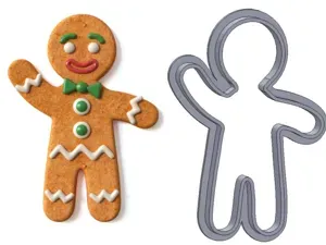 Gingerbread Man Cookie Cutters in different sizes