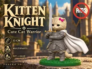 Kitten Knight – Warrior cat Multipart Figure